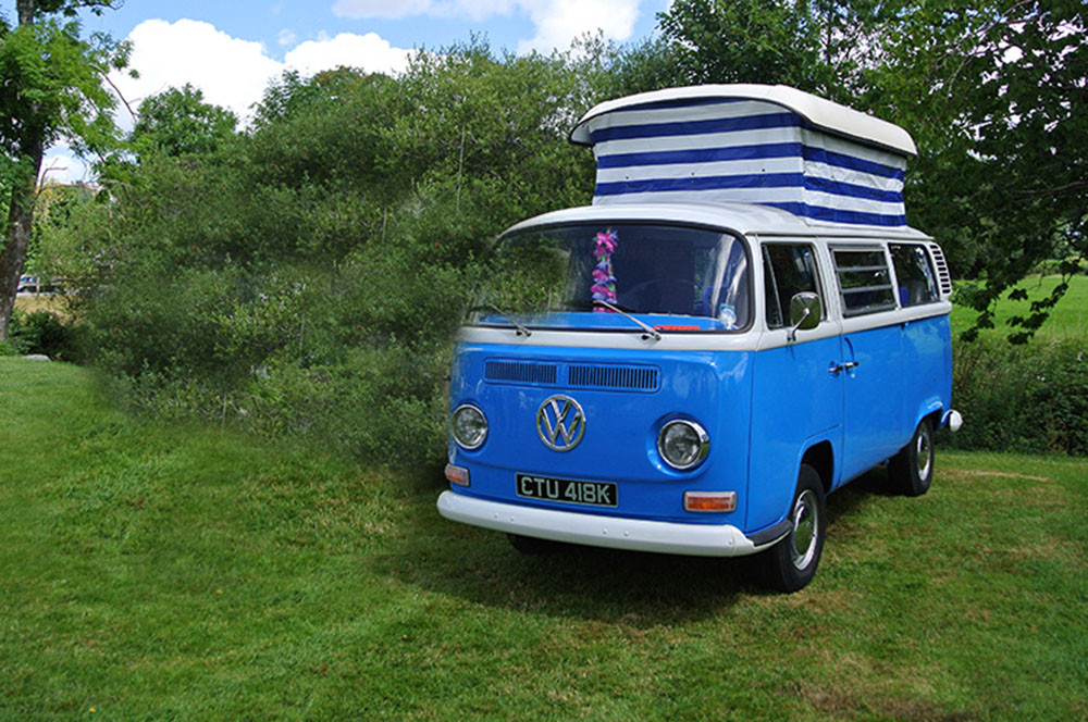 A VW T2 Classic Campervan called Bluebell-The-Camper and for hire in Cronton, Cheshire