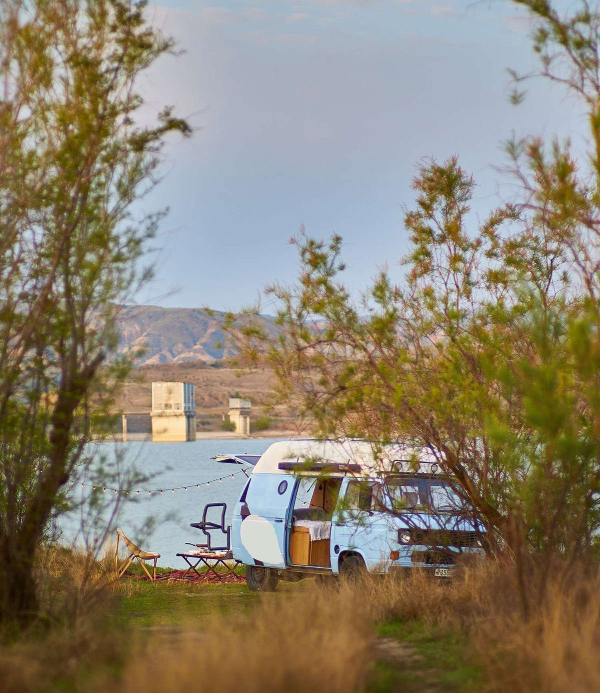 A VW T3 Campervan called Lurji and for hire in Tbilisi, Georgia