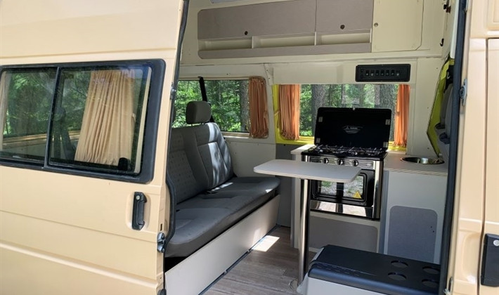 A VW T5 Campervan called Viki and for hire in Ljubljana, Croatia
