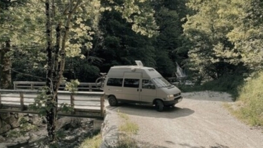 A VW T3 Campervan called Spik and for hire in Ljubljana, Croatia