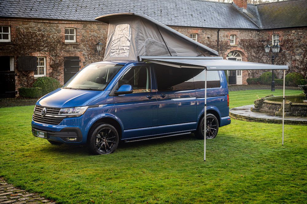 A VW T6 Campervan called Blue-T6 and for hire in Magheralin, Down
