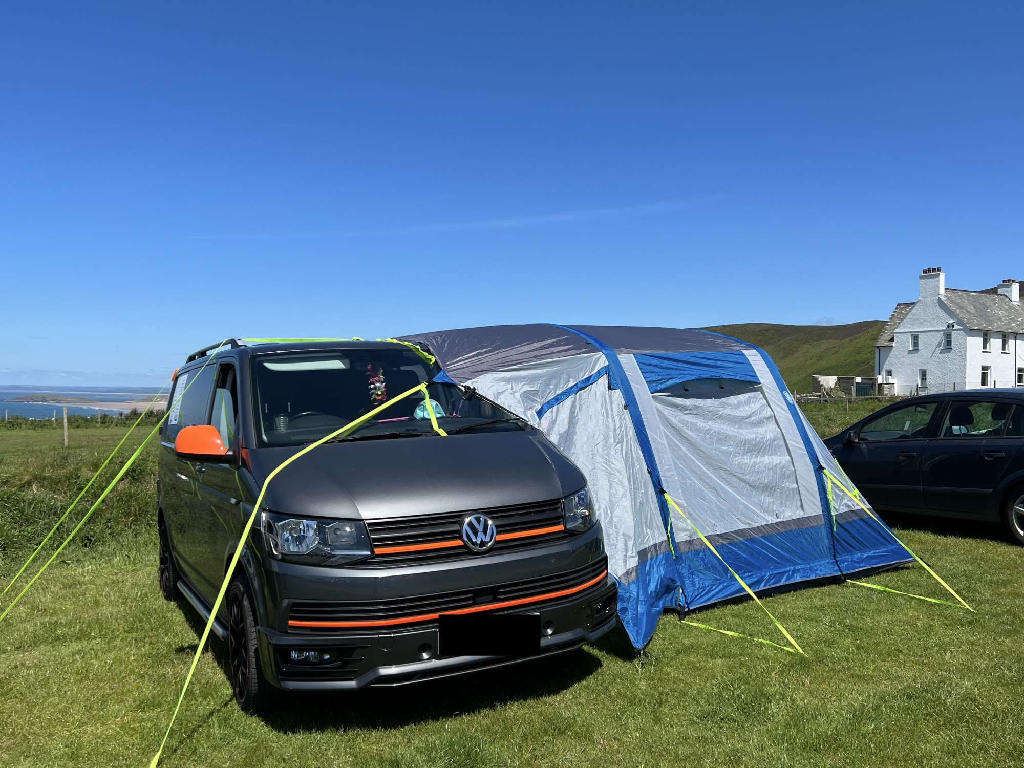 A VW T6 Campervan called Debbie and for hire in Cockett, Wales