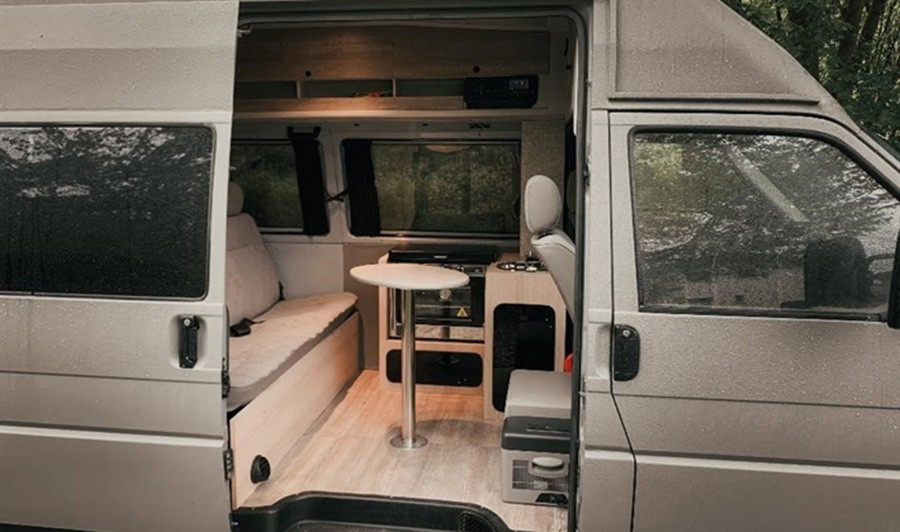 A VW T3 Campervan called Spik and for hire in Ljubljana, Croatia