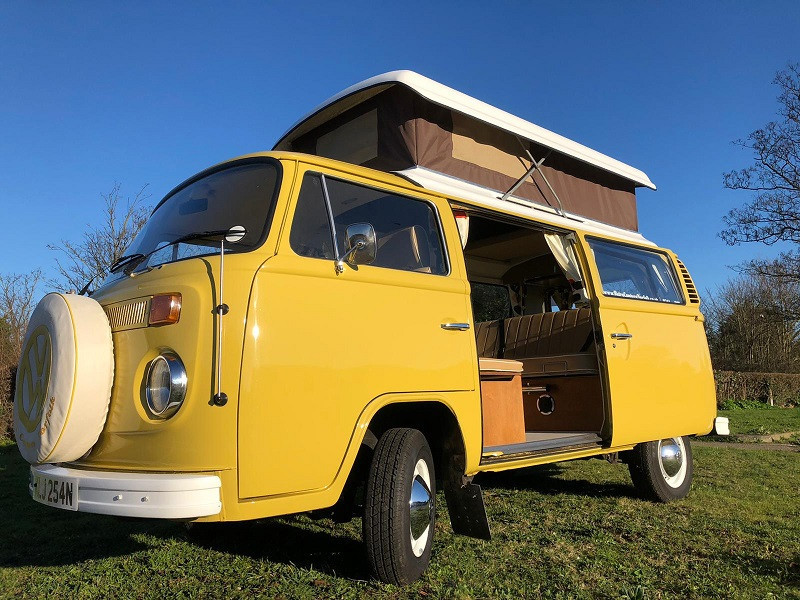 A  Campervan called Buttercup and  for hire in King's Lynn, Norfolk