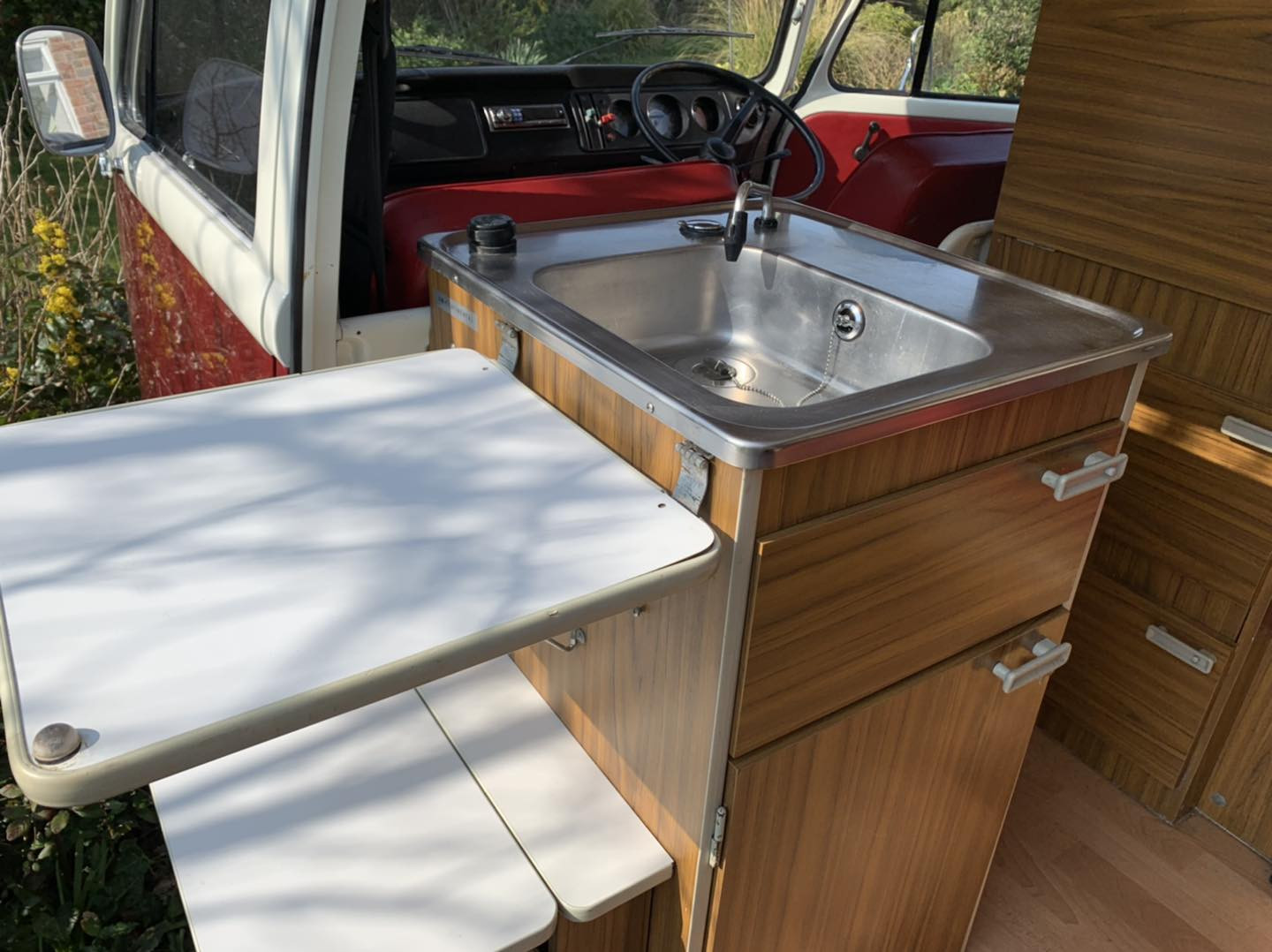 A VW T2 Classic Campervan called Alfred and for hire in Taunton, Somerset