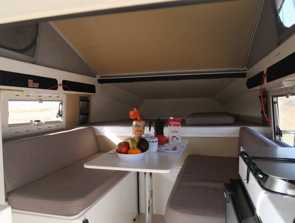 A Ford Campervan called Pickup and for hire in Cadiz, Spain