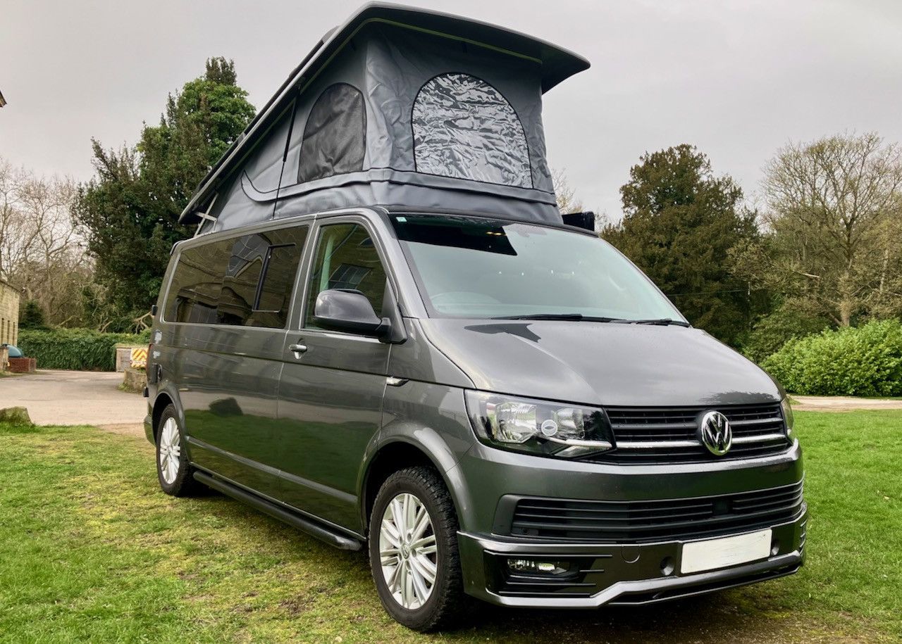 A VW T6 Campervan called Billy-the-Camper and for hire in Derby, England