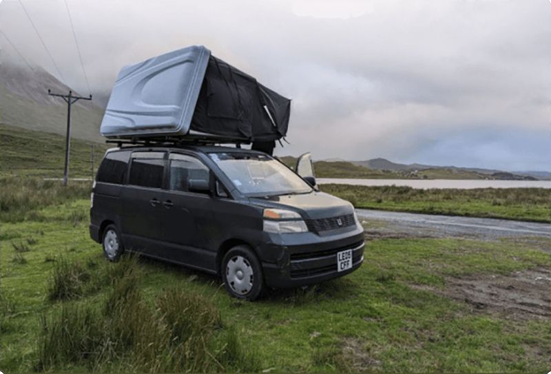 A Toyota Campervan called Gerald and for hire in Edinburgh, Scotland