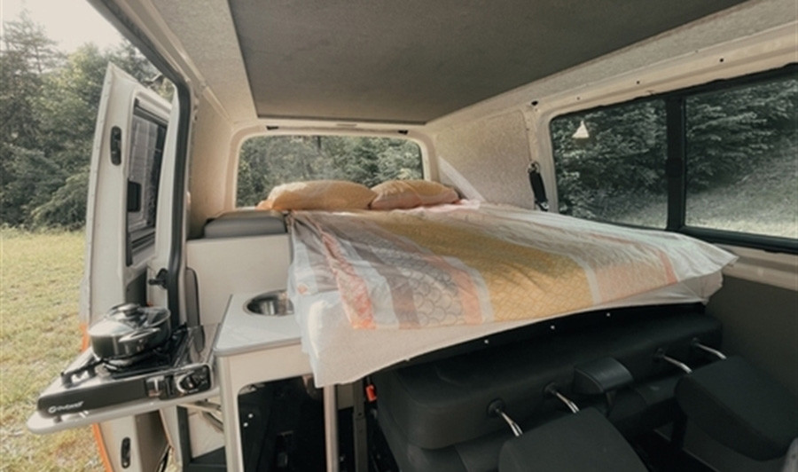 A VW T5 Campervan called Bibita and for hire in Ljubljana, Croatia