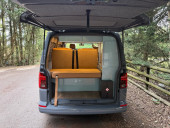 A VW T6 campervan called Woody and for hire in Cockermouth, Cumbria