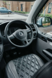 A VW T5 Campervan called Brivan-of-Tarth and Drivers Seat for hire in Warrington, Cheshire