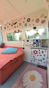 A VW T5 Campervan called Pink-Panter and for hire in Podgorica, Montenegro