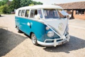 A VW T1 Splitscreen Campervan called VW123 and At park hill for hire in lowestoft, Suffolk