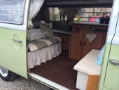A VW T2 Classic Campervan called Olive-1979 and everything you need for your trip for hire in Darlington, Durham