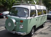 A  Campervan called Viv and Viv's pretty face for hire in London , London