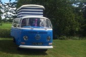 A VW T2 Classic Campervan called Bluebell-The-Camper and Bluebell for hire in cronton, Cheshire