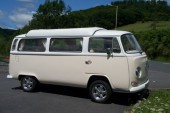 A  Campervan called Bonnie and Bonnie has recently been fully restored and her bodywork is spotless.  for hire in Exeter, Devon
