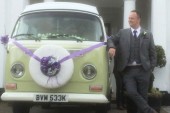 A VW T2 Classic Campervan called Florence-T2 and darlington wedding cars for hire in Darlington, Durham