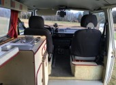 A VW T3 Campervan called Dugme and Insides 2. for hire in Ljubljana, Slovenia