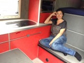 my beautiful assistant in the beautiful kitchen 