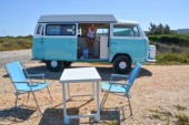 A VW T2 Classic Campervan called Fanny and for hire in Sassari, Europe