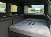 A Bongo campervan called Silver-Bongo and Rock n Roll Bed for hire in Peterborough, Cambridgeshire