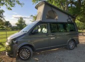 A  Campervan called Bubba and Bubba on the outside for hire in Surrey, Surrey