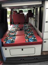 A VW T5 campervan called Pacha and for hire in Chelmsford, Essex