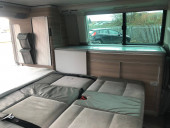 A VW T5 California Campervan called Kit and for hire in Derby, Derbyshire