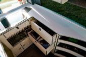 A VW T5 Campervan called Spencer and Kitchen with storing facility for hire in Bideford, Devon