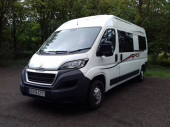 A Peugeot Campervan called Boxer and for hire in Rochdale, Lancashire