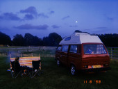 A VW T3 Campervan called Tiki-Red and Wild Camping for hire in Portsmouth, Hampshire