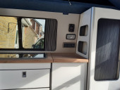 A VW T5 Campervan called Pacha and blackout blinds for hire in Chelmsford, Essex