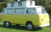 A  Campervan called Daffy and  for hire in Whitstable, Kent