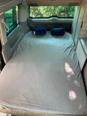 A VW T5 California Campervan called Bluey and for hire in Dersingham , Norfolk