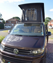 A  Campervan called BertieT and  for hire in Horley, Surrey