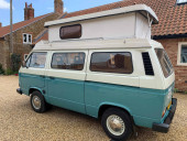 A VW T3 Campervan called GoodThing and for hire in King's Lynn, Norfolk