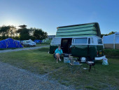 A VW T2 Classic Campervan called Wild-Monty and for hire in Colyford, Devon
