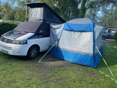 A VW T5 Campervan called Blu-Sky and for hire