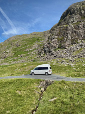 A VW T6 Campervan called Alpina and On the road for hire 
