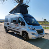 A Fiat Campervan called MontenegroRV and for hire in Budva, Montenegro