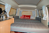 A VW T2 Classic campervan called Penny-Lane and for hire in King's Lynn, Norfolk