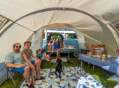 A VW T2 Classic Campervan called Blue-Sky-VW and for hire in King's Lynn, Norfolk