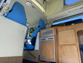 Fridge, sink, hob, gas locker and cutlery draw