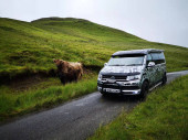 A VW T6 Campervan called Angus and for hire in Westhill, Aberdeenshire