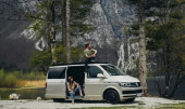 A VW T6 California Campervan called Storzic and for hire in Ljubljana, Europe
