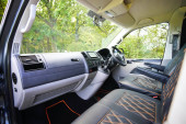 A VW T5 Campervan called Two-Tone-Tangerine-Dream and for hire in Brighton & Hove, East Sussex