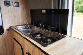 A Mercedes Sprinter Campervan called Silver-Comet and for hire in Brighton & Hove, East Sussex
