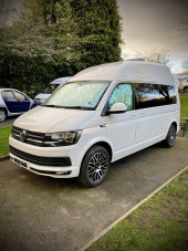 A VW T6 Campervan called Alpina and for hire 
