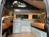 A VW T6 Campervan called Woody and for hire in Cockermouth, Cumbria